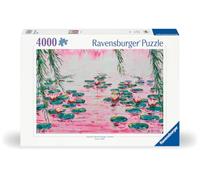 4000 p Les nénuphars roses Bleu G
