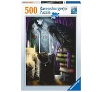 Ravensburger - Puzzle Adulte - Puzzle 500 p - Chat Noir et Corbeau - 16987