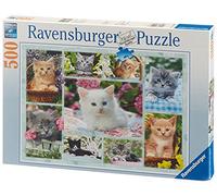Ravensburger - Puzzle Adulte - Puzzle 500 p - Chatons dans leurs corbeilles - 14196