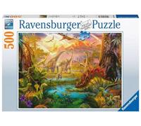 Ravensburger - Puzzle Adulte - Puzzle 500 p - La Terre des Dinosaures - 16983