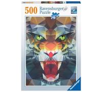 Ravensburger - Puzzle Adulte - Puzzle 500 p - Lion de polygone - 16984