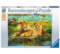 Ravensburger - Puzzle Adulte - Puzzle 500 p - Lions dans la Savane - 16584