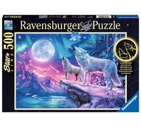 Ravensburger - Puzzle Adulte - Puzzle 500 p Star Line - Loups sous Les lumières du Nord - 14952
