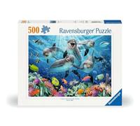 Ravensburger - Puzzle Adulte - Puzzle 500 pièces - Dauphins sur Le récif de Corail - Adultes et Enfants à partir de 12 Ans - Puzzle de qualité supérieure - Océan & Dauphins - 12000200