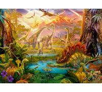 Ravensburger - Puzzle Adulte - Puzzle 500 pièces - La Terre des Dinosaures - Adultes et Enfants à partir de 12 Ans - Puzzle de qualité supérieure - Animaux & Fantastique - 12000238
