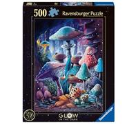 Ravensburger - Puzzle Adulte - Puzzle 500 pièces Phosphorescent - Glow in The Dark - Champignons - Adultes et Enfants à partir de 10 Ans - Puzzle de qualité supérieure - 12001386