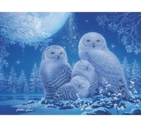 Ravensburger - Puzzle Adulte - Puzzle 500 pièces Phosphorescent - Glow in The Dark - Chouettes au Clair de Lune - Adultes et Enfants à partir de 10 Ans - Puzzle de qualité supérieure - 16595