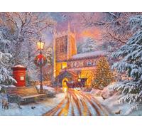 Ravensburger - Puzzle Adulte - Puzzle 500 pièces Phosphorescent - Glow in The Dark - Un Noël étincelant - Adultes et Enfants à partir de 10 Ans - Puzzle de qualité supérieure - 17384