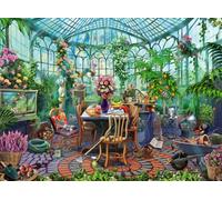 Ravensburger - Puzzle Adulte - Puzzle 500 pièces - Un Matin dans la Serre - Adultes et Enfants à partir de 12 Ans - Puzzle de qualité supérieure - Nature & Plante - 12000207
