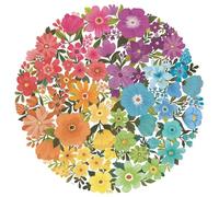 Ravensburger - Puzzle Adulte - Puzzle Rond 500 pièces - Fleurs (Circle of Colors) - Adultes et Enfants à partir de 12 Ans - Puzzle de qualité supérieure - 17167