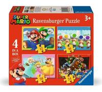 Ravensburger Puzzle avec 4 formes de Super Mario One Size