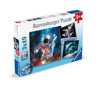 Ravensburger - Puzzle Aventures de l'espace, Astronaute, fusées spatiales, Puzzl