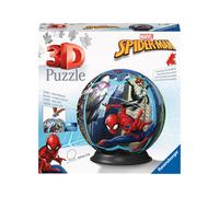 Ravensburger Puzzle 3D Ball Spider-Man – 72 pièces, dès 6 ans, sans colle, support inclus