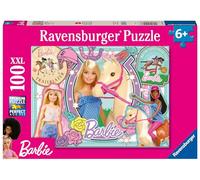 Ravensburger - Puzzle : Barbie, Puzzles pour Enfants de 6 Ans et Plus, 100 pièces XXL, Puzzles, Cadeaux Enfants 6 Ans, 49 x 36 cm