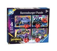 Ravensburger – Puzzle Batwheels (DC Super-héros) 4 en 1, 12/16/20/24 pièces, 70×50 cm, dès 3 ans