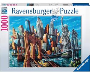Ravensburger Puzzle Bienvenue à New York - Puzzle de qualité supérieure de 1000 pièces pour adultes | Technologie unique Softclick | Surface antireflet améliorée | Activité amusante parfaite ou cadeau