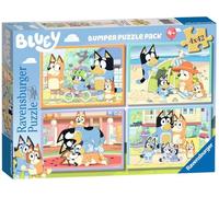 Ravensburger - Puzzle Bluey, Collection Bumper Pack 4X42, idée Cadeau pour Enfants 4+ Ans, Jeu éducatif et Stimulant, 4 Puzzles de 42 pièces, 36 x 26 cm