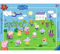Ravensburger - Puzzle Cadre 15 pièces - Corde à Sauter avec Peppa Pig | Fille ou garçon dès 3 ans - Puzzle de qualité supérieure - Carton épais et résistant