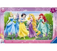 Ravensburger - Puzzle Cadre 15 pièces - La Promenade des Princesses | Fille ou garçon dès 3 ans - Puzzle de qualité supérieure - Carton épais et résistant