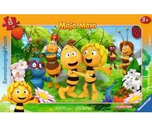 Ravensburger - Puzzle Cadre 15 pièces - Monde de Maya l'Abeille | Fille ou garçon dès 3 ans - Puzzle de qualité supérieure - Carton épais et résistant