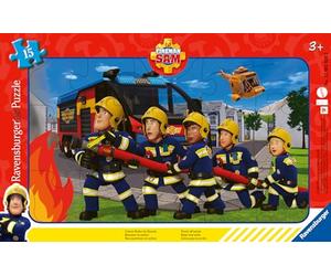 Ravensburger - Puzzle Cadre 15 pièces - Nos sauveteurs en Action | Fille ou garçon dès 3 ans - Puzzle de qualité supérieure - Carton épais et résistant