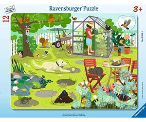 Ravensburger - Puzzle Cadre 15 pièces - Notre Jardin | Fille ou garçon dès 3 ans - Puzzle de qualité supérieure - Carton épais et résistant
