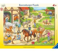 Ravensburger Puzzle cadre Le Centre équestre – 30-48 pièces – Dès 4 ans – 06164