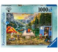 Ravensburger Puzzle Calm Campside de 1000 pièces pour Adultes et Enfants à partir de 12 Ans, Bleu