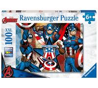 Ravensburger - Puzzle Captain America, Marvel Super Héros, 100 pièces XXL, Puzzle pour Enfants à partir de 6 Ans, Taille Puzzle 49 x 36 cm
