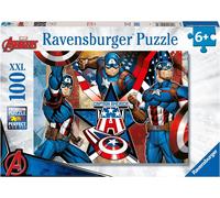 Ravensburger Puzzle Captain America Marvel Super Héros 100 pièces XXL 49 x 36 cm Dès 6 ans