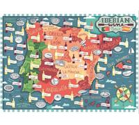 Ravensburger - Puzzle Carte des vins ibériques, Puzzle 1000 pièces, Puzzle pour Adultes, Puzzles et Loisirs, Cadeaux pour Adultes, 70 x 50 cm