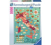 Ravensburger Puzzle Carte d'Italie - 1000 pièces motif cartoon