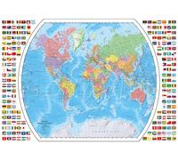 Ravensburger Puzzle Carte du Monde Politique de 1000 pièces pour Adultes - 12000664 - Outil fabriqué à la Main, fabriqué en Allemagne, Chaque pièce s'assemble Parfaitement