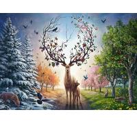 Ravensburger - Puzzle Cerf - Puzzle Adulte 1000 pièces Animaux - Édition 50 Ans - Adultes et Enfants dès 14 Ans - 12001088