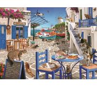 Ravensburger Puzzle Cats of Mykonos de 1500 pièces | Excellente activité de groupe | Marque réputée | Matériau certifié FSC