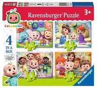 Ravensburger Cocomelon - 4 in Box (12, 16, 20, 24 Pieces) Jigsaw Puzzles for Kids Age 3 Years Up