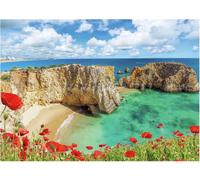 Ravensburger Puzzle Coquelicots Algarve Portugal - 1000 pièces fleurs paysage