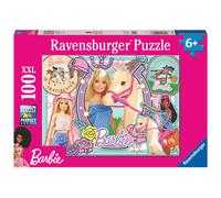 Ravensburger – Puzzle Barbie – 100 pièces XXL, dès 6 ans, 49 x 36 cm