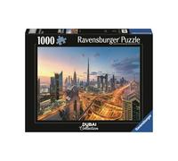 Ravensburger Puzzle de 1000 pièces d'horizon de Dubaï pour adultes | Carton de qualité supérieure | Superbe paysage urbain de Dubaï | Pièces parfaites pour construire la concentration, la relaxation