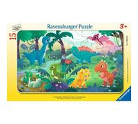 RAVENSBURGER Puzzle de dinosaures mignons 15 pièces