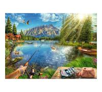 Ravensburger Puzzle La Vie au lac - Puzzle de 1000 pièces pour Enfants et Adultes | Fabriqué à la Main en Allemagne | Ajustement Parfait | Imagerie vibrante et sans reflet