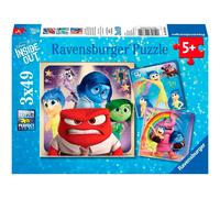 Puzzle 49 Pièces : 3 Puzzles - Disney Pixar: Inside Out, Ravensburger G