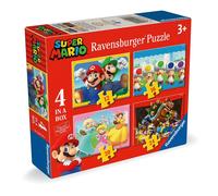 Ravensburger – Pack 4 puzzles Super Mario 72 pièces (12/16/20/24) 19×14 cm Enfants 3+