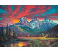 Ravensburger Puzzle des Trois sœurs de l'Alberta de 1000 pièces pour Adultes - 12000672 - Outil fabriqué à la Main, fabriqué en Allemagne, Chaque pièce s'assemble Parfaitement