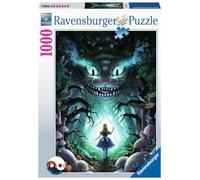 Ravensburger Puzzle - Disney Avontures met Alice in Wonderland 16733-Aventure avec Alice-1000 pièces, 16733, Bleu Sarcelle/Turquoise
