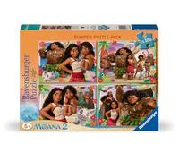 Ravensburger - Puzzle Disney Oceania 2, Collection Bumper Pack 4X100, idée Cadeau pour Enfants 5+ Ans, Jeu éducatif et Stimulant, 4 Puzzles de 100 pièces, 36 x 26 cm
