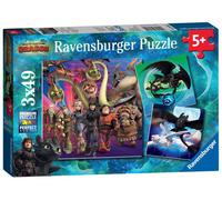 Ravensburger puzzle Dragons 3 Puzzles de 3x49 Pièces 080649
