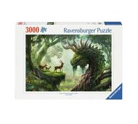 Ravensburger – Puzzle – Le réveil du Dragon de la forêt (12000808) – 3000 pièces – Vert