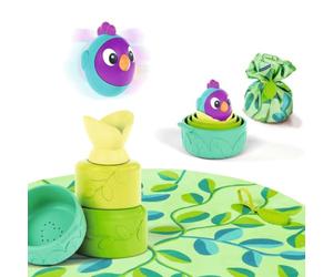 Ravensburger Puzzle empilable 4857 Play+ pour bébé : nid d'oiseau, Jouet Montessori, Jeu d'empilage à ventouses, Cadeau de Pâques