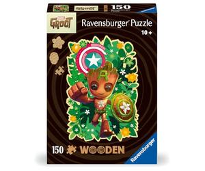 Ravensburger - Puzzle en Bois - 150 pièces - Groot | Adulte et enfant dès 10 ans - Pièces robustes et naturelles - 15 figurines en bois (whimsies) - Qualité premium
